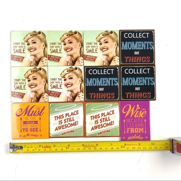 12 retro graphic refrigerator magnets - Picture 2 of 2
